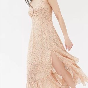 UO Sparkles Chiffon Midi Dress